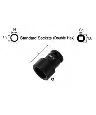 3/8" Standard Socket (Double Hex)